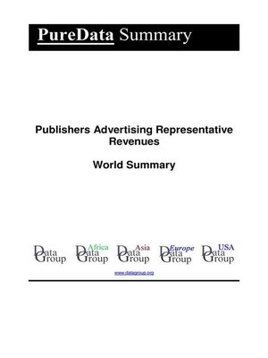 cover image of Publishers Advertising Representative Revenues World Summary